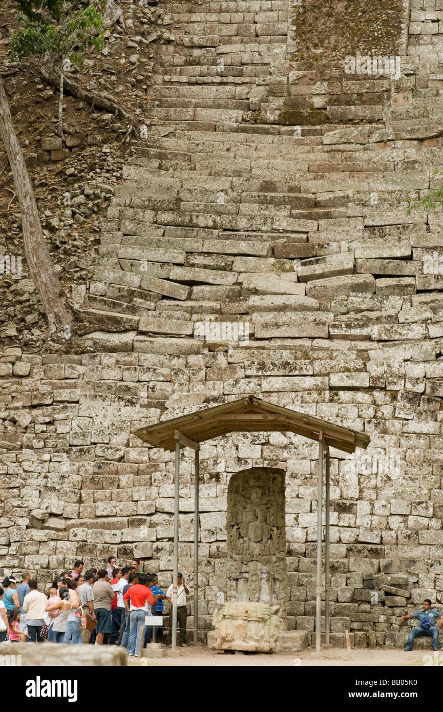 Copan Ruinas Mayan archaeological park, Honduras. Stock Photo