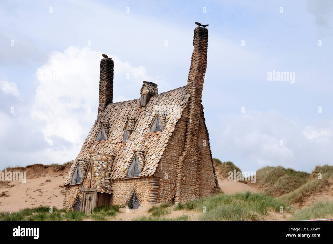 Shell Cottage set of Harry Potter film Deathly Hallows Freshwater West Pembrokeshire Wales UK Stock Photo