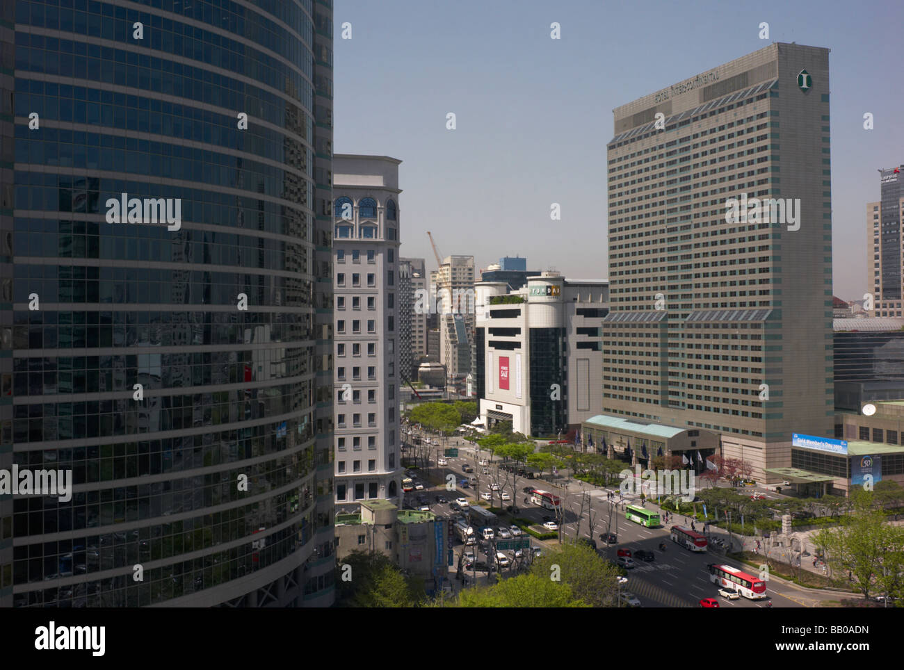 Seoul-Main Downtown area near COEX, Korea Stock Photo