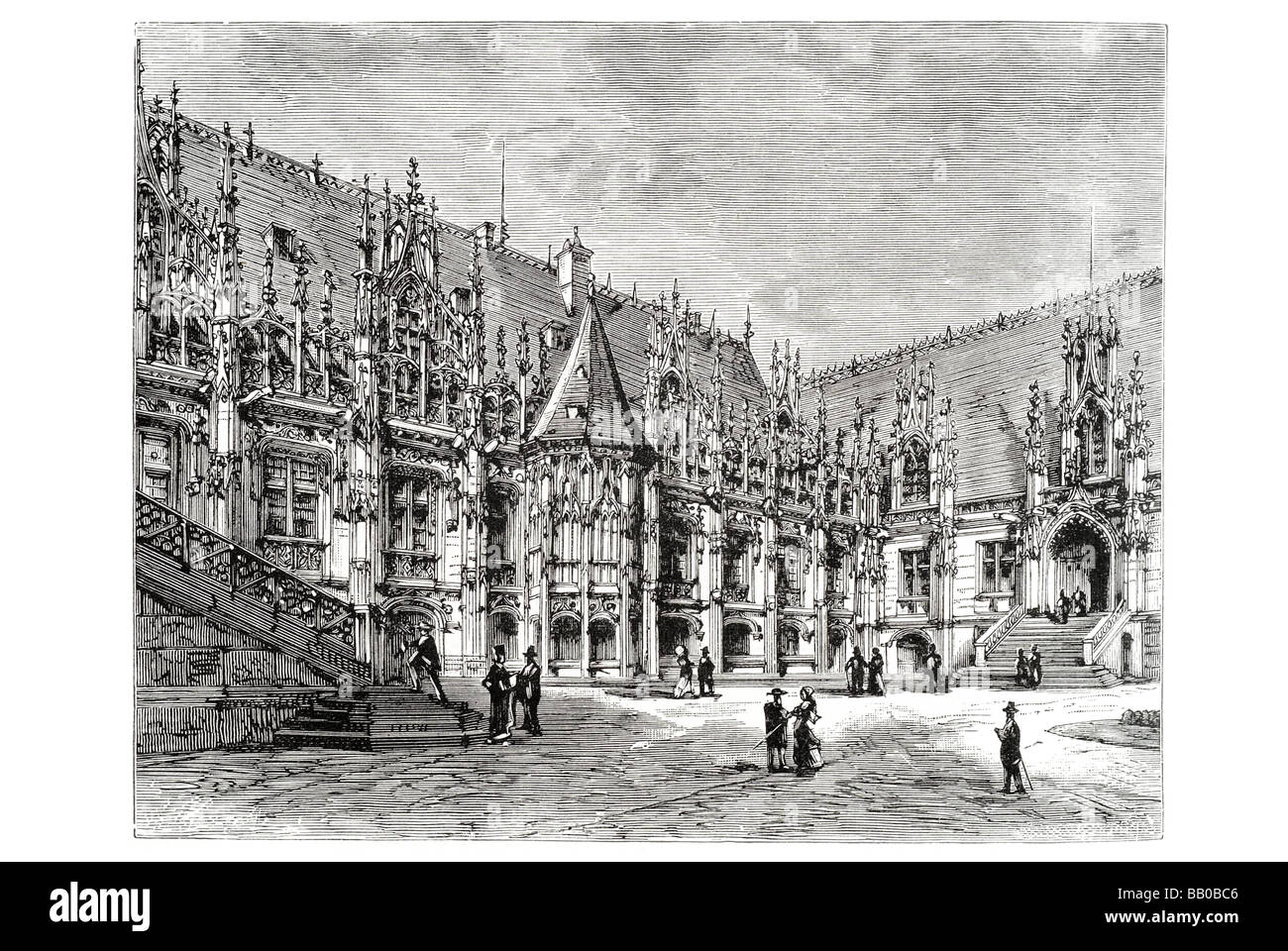 Palias De Justice Roof At Rouen In Normandy France Europe Rouen Stock Photo Alamy