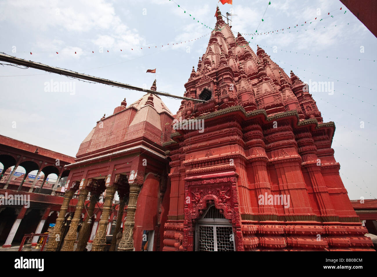 Durga or Monkey Hindu Temple Varanasi Stock Photo