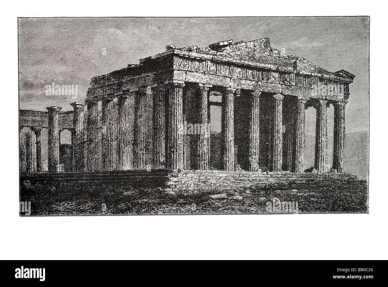 ruins of the Parthenon Stock Photo