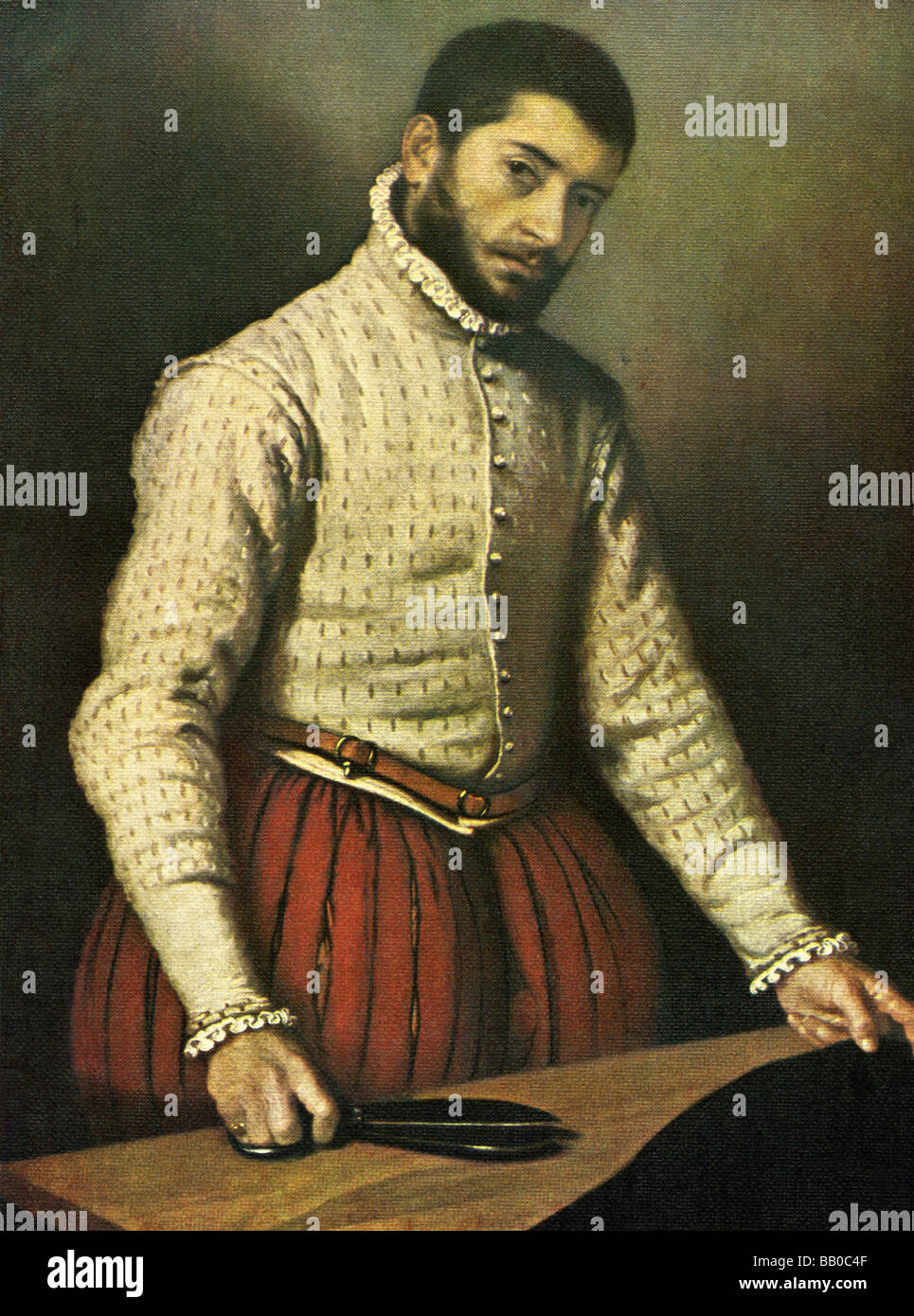 Moroni's Portrait of a Tailor Stock Photo