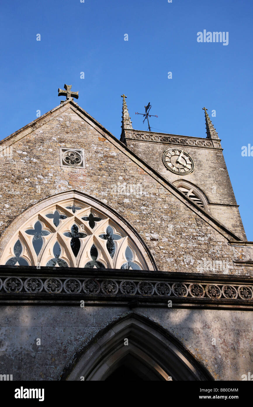 The church of St Nicholas in the Dorset village of Moreton on the River