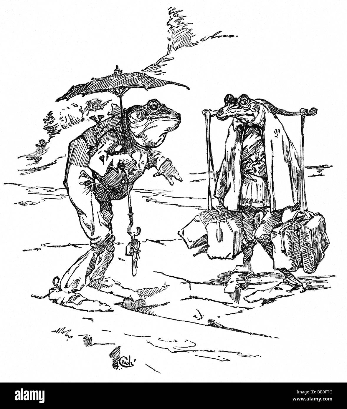 Aesop's Two Frogs Stock Photo Alamy