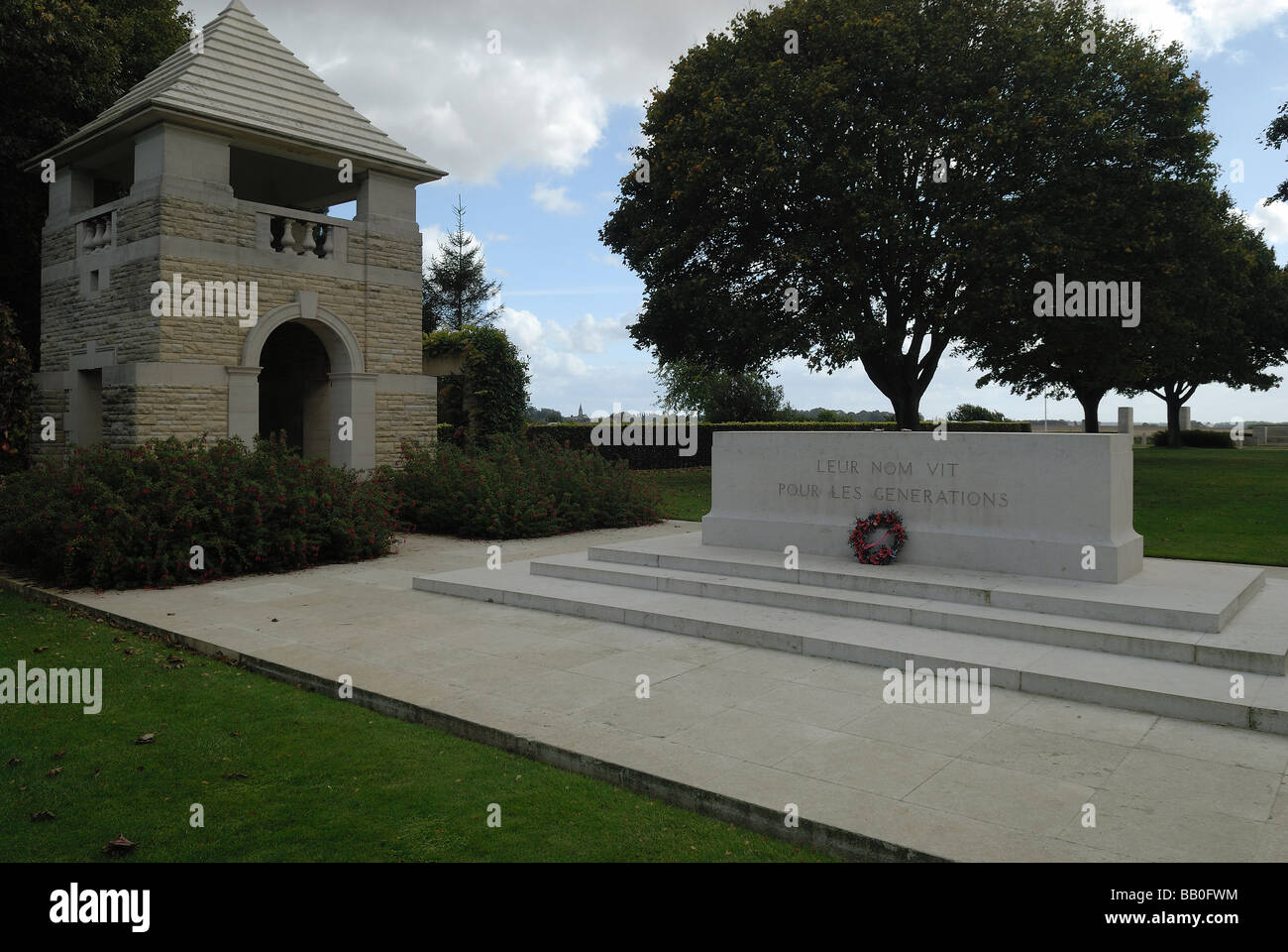 Canadian cemetery of Bény-sur-Mer, Normandy Stock Photo