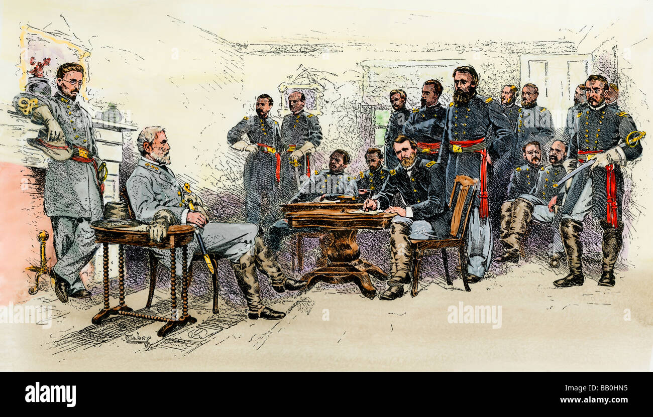Confederate army surrender hi-res stock photography and images - Alamy