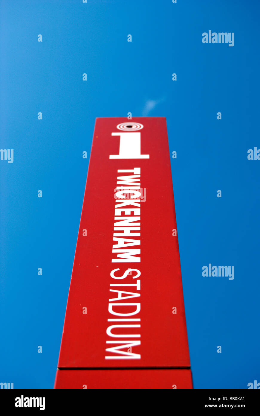 England Rugby Sign upright information sign at twickenham stadium, home of england rugby ...