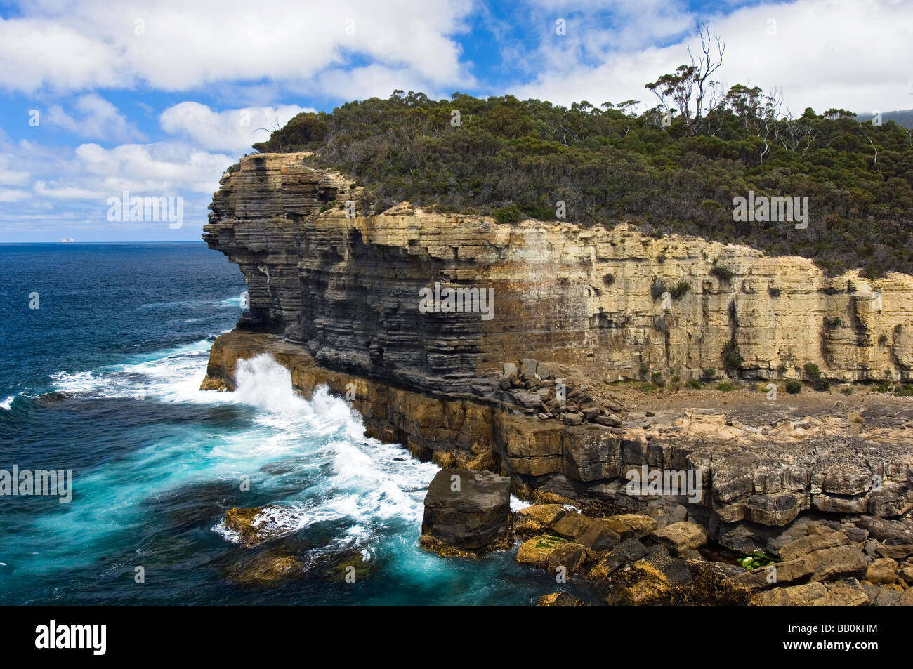 Devils Kitchen on the Tasman Peninsula, Tasmania, Australia Stock Photo