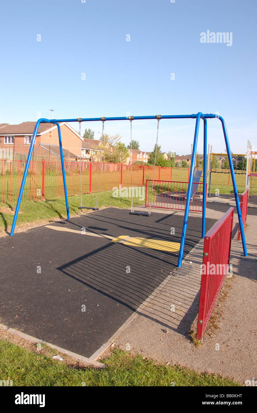 Swings at the Children's play ground in Grove Park , Colindale, london