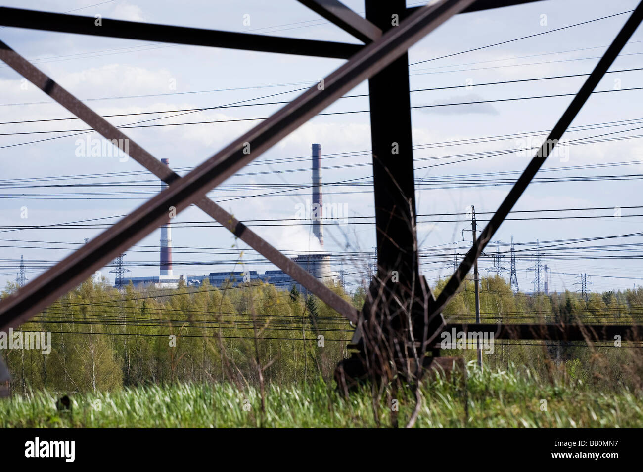 thermal power station near Saint-Petersburg Russia Stock Photo - Alamy