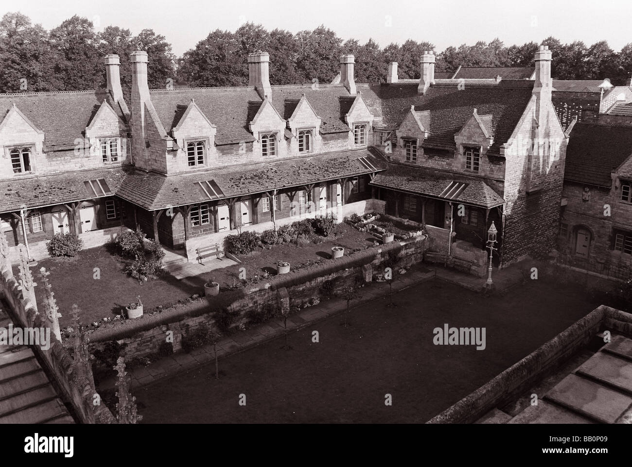 BROWNES HOSPITAL ALMS HOUSES IN STAMFORD, LINCS, ENGLAND Stock Photo