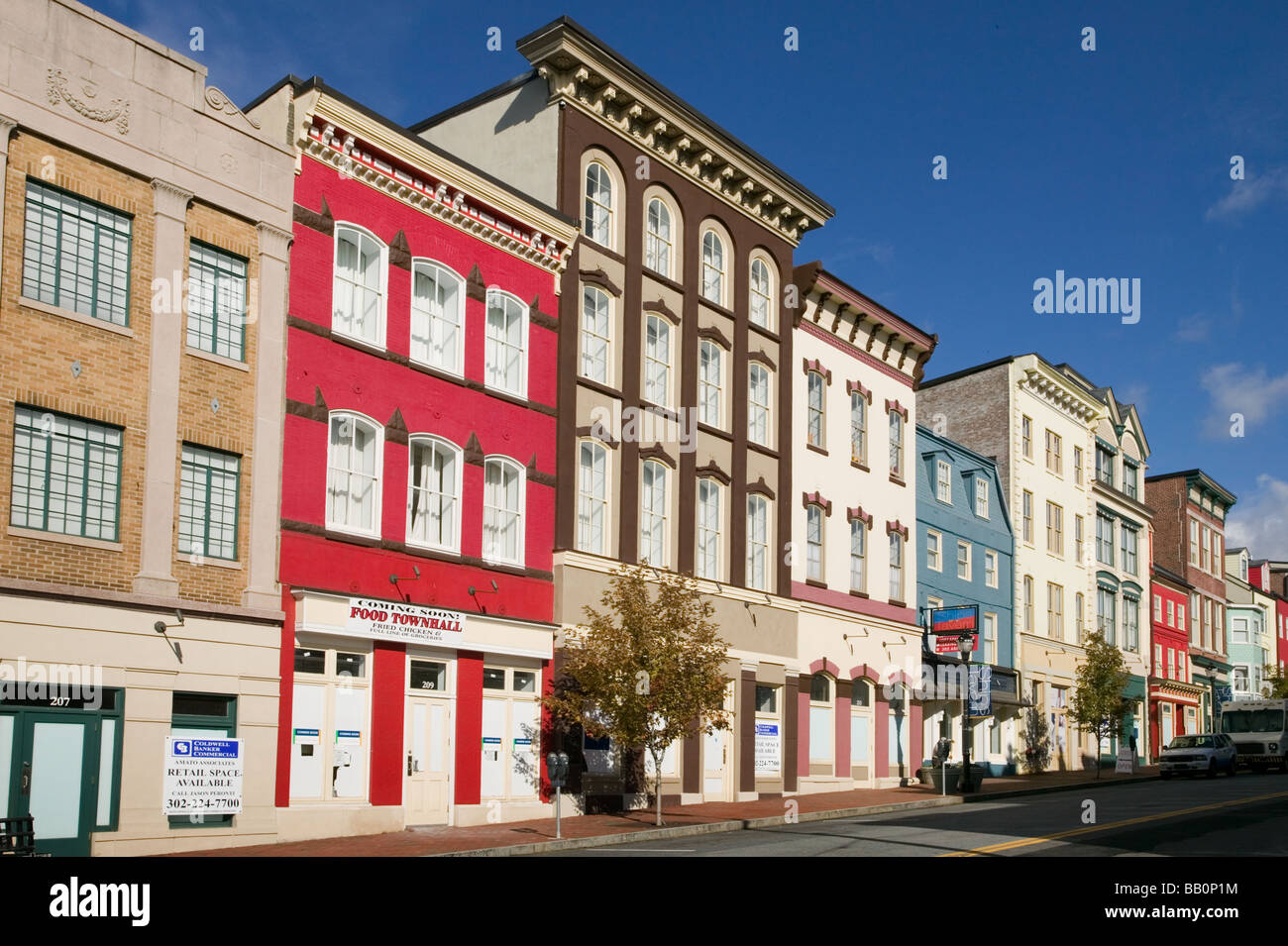 Renovation of historic buildings Market Street Wilmington Delaware