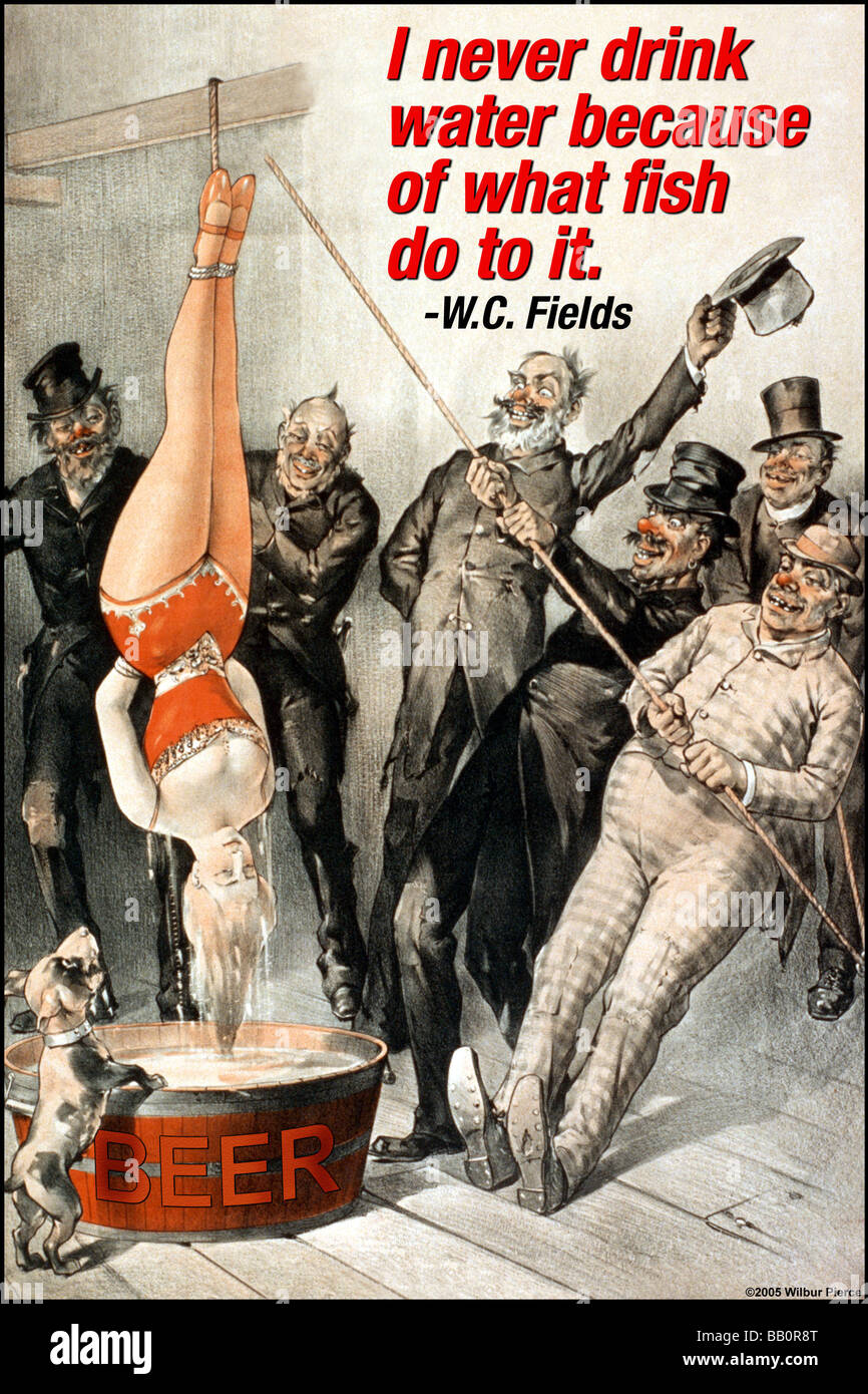 I never drink water because of what fish do in it Stock Photo - Alamy