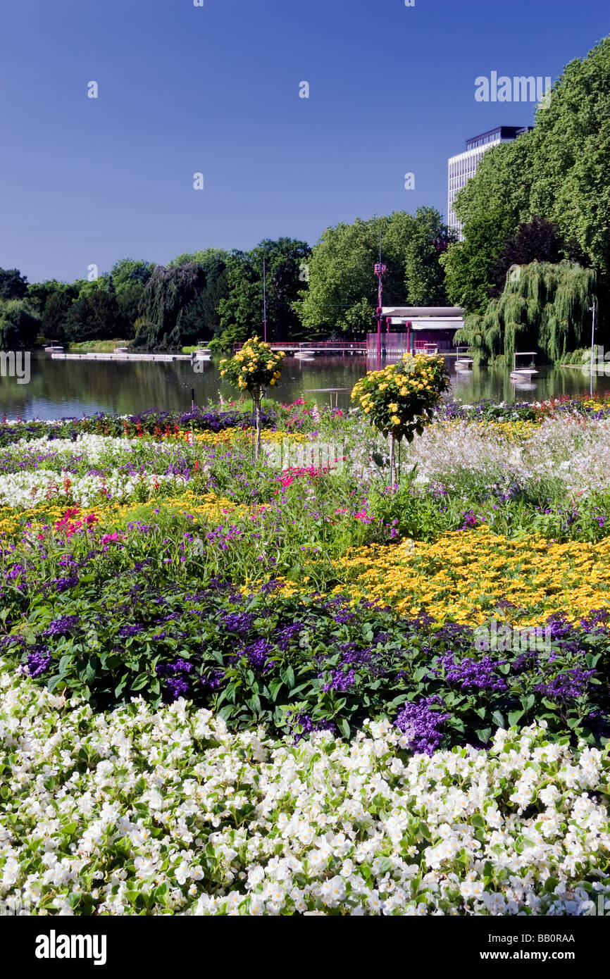 Stadtgarten (Town garden), Karlsruhe, BadenWurttemberg, Germany Stock