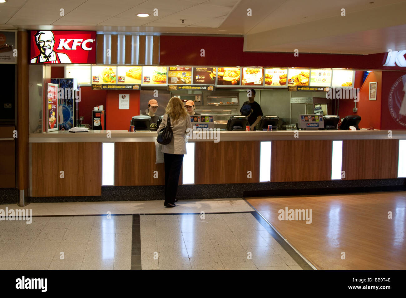 KFC Fast-food Restaurant Plaza Oxford Street London Stock Photo