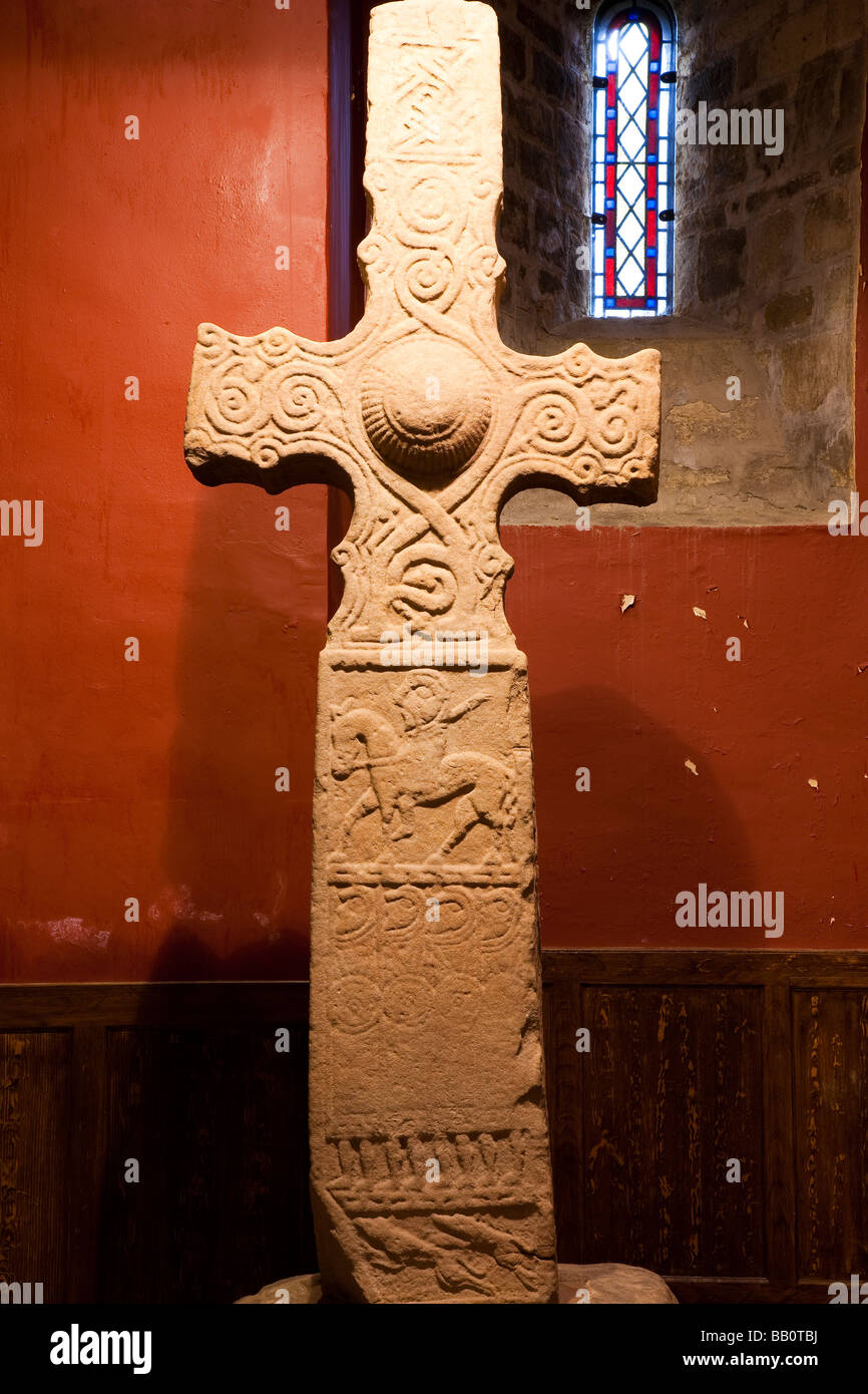 Dupplin Cross, St Serf's Church, Dunning, Scotland Stock Photo