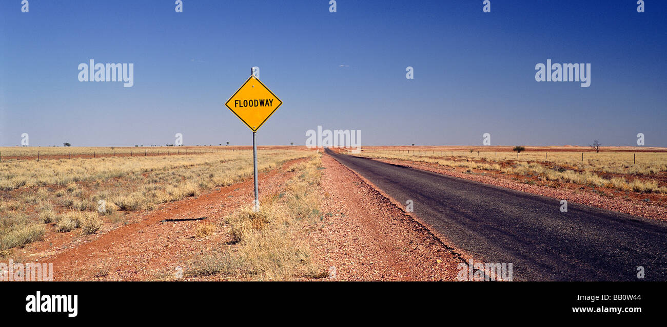 Outback roadsign, Australia Stock Photo