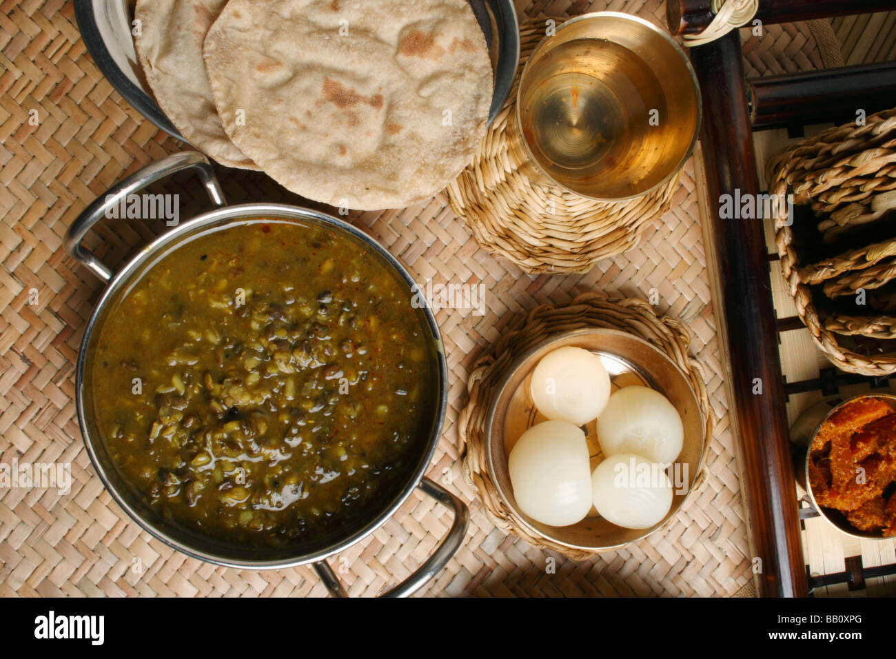Khalo Dal is very common dal prepared from black gram (Phaseolus mungo) Stock Photo