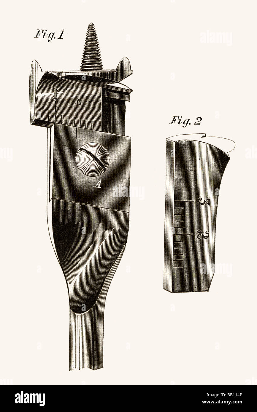 Adjustable Wood Drill Bit Stock Photo Alamy
