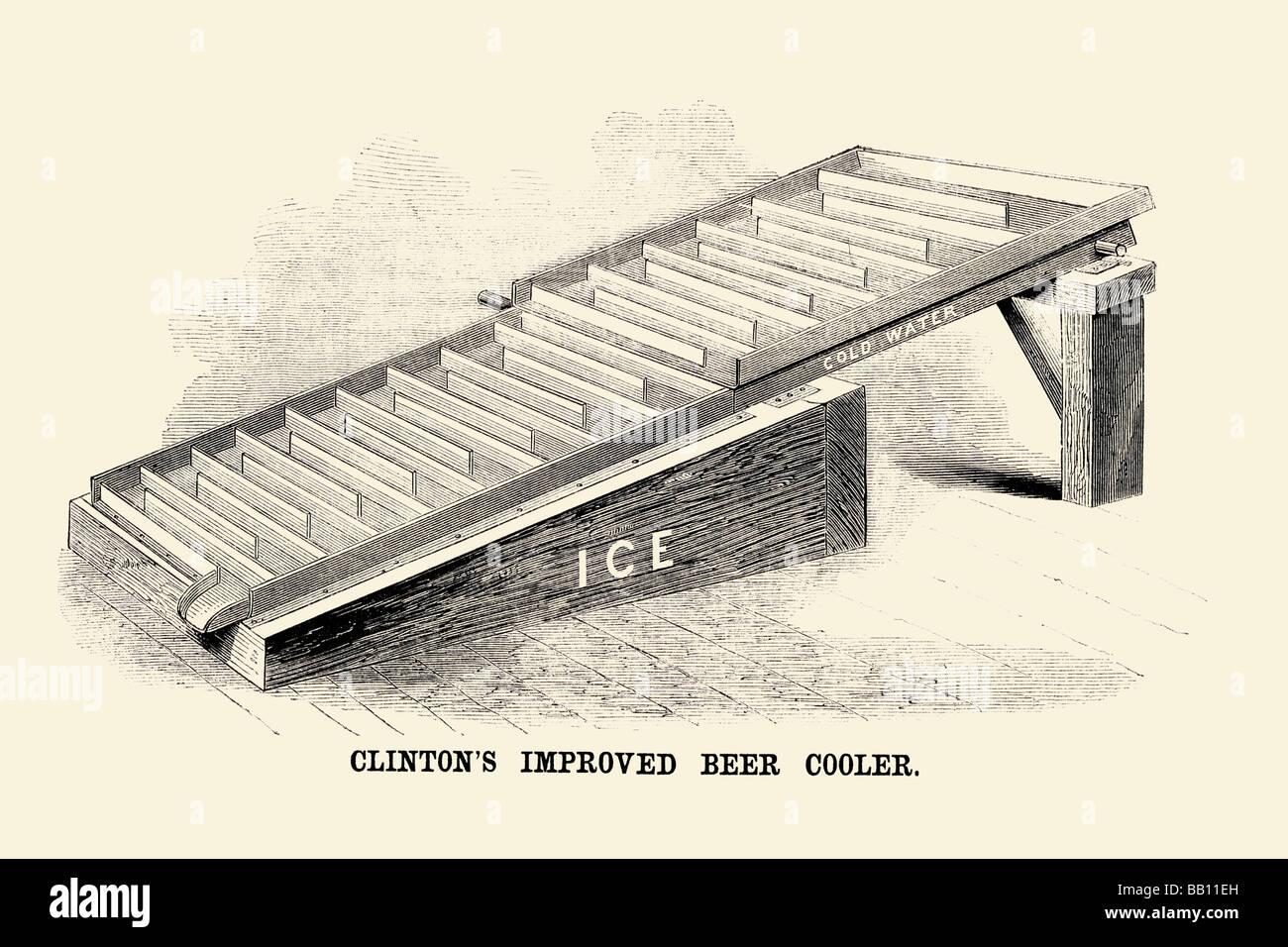 Clinton's Improved Beer Cooler Stock Photo