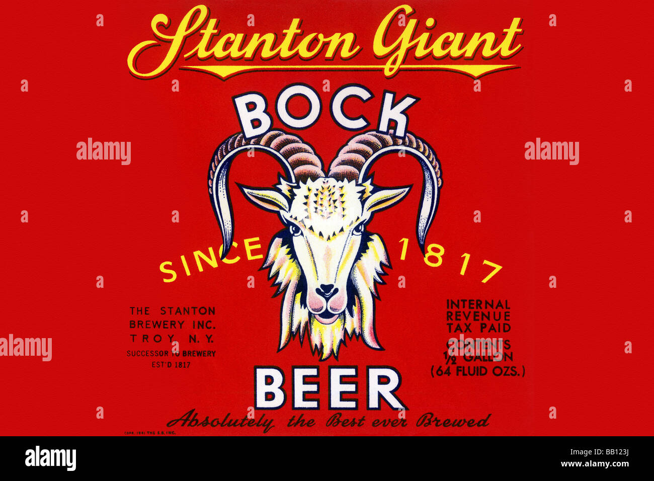 Stanton Giant Bock Beer Stock Photo