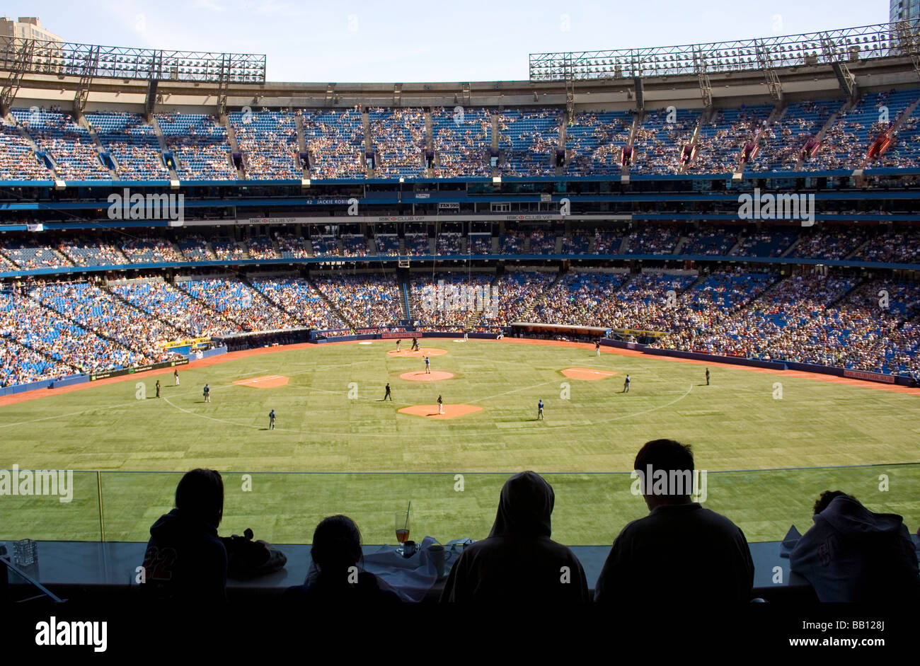 A typical baseball game in Toronto, Canada Stock Photo Alamy