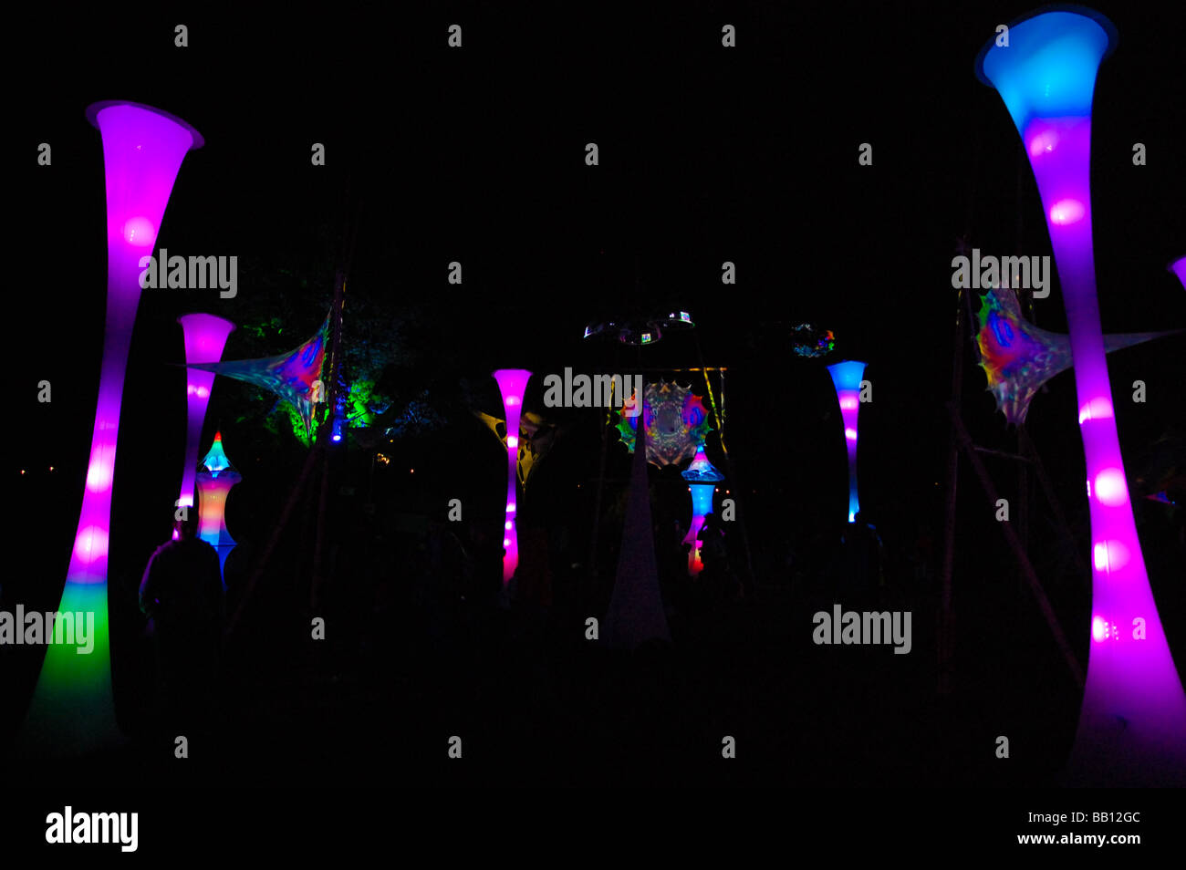 Art installation at Glade music festival Stock Photo