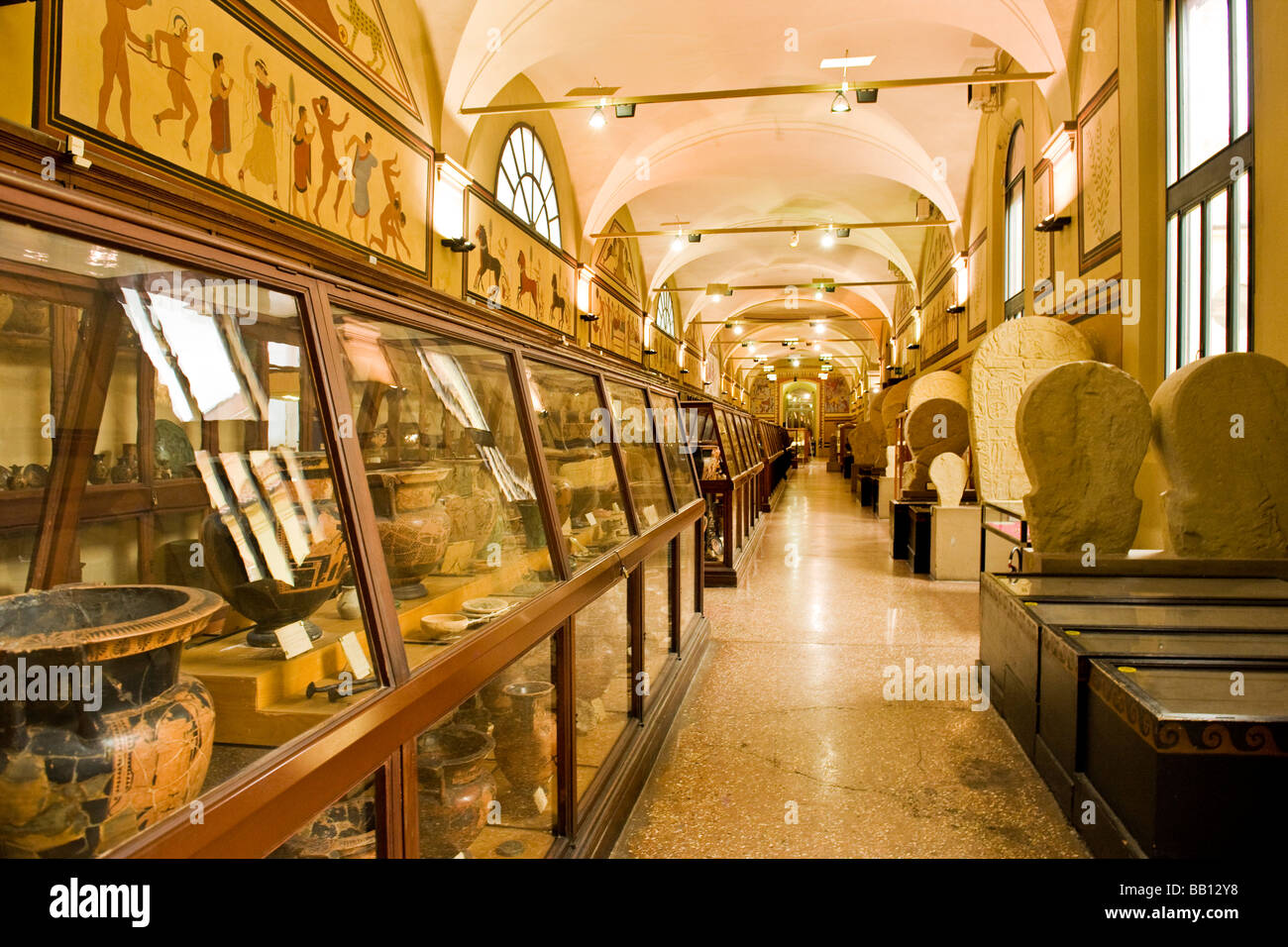 Civic Archaeological Museum Greek Room Bologna Italy Stock Photo Alamy