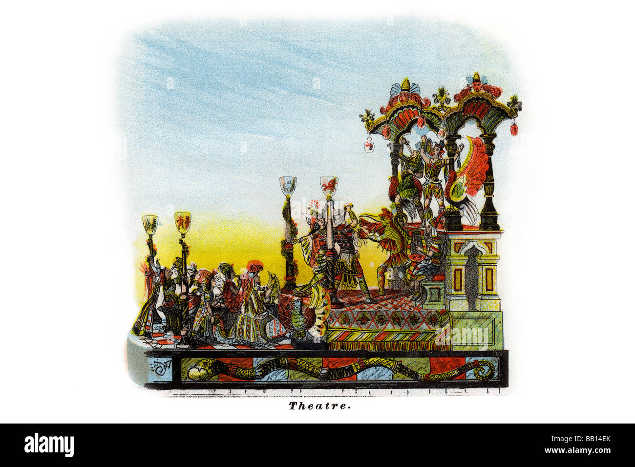 Theatre Mardi Gras Parade Float Design Stock Photo Alamy