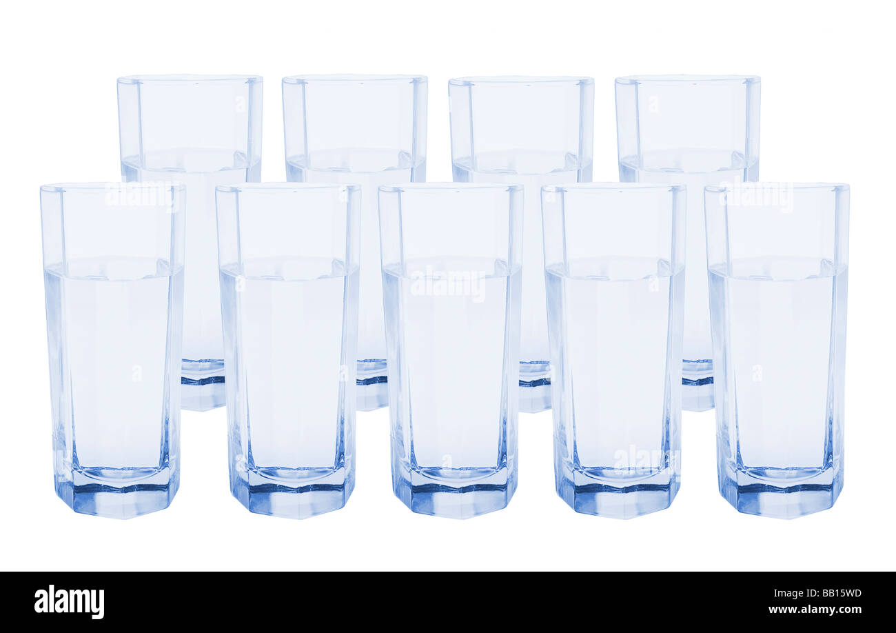 Glasses of Water Stock Photo Alamy