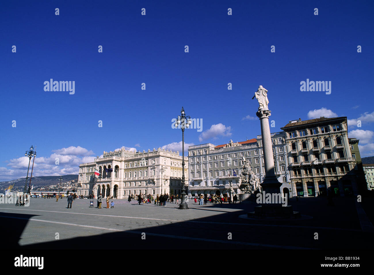 Italy, Friuli Venezia Giulia, Trieste, Piazza dell'Unità d'Italia Stock Photo