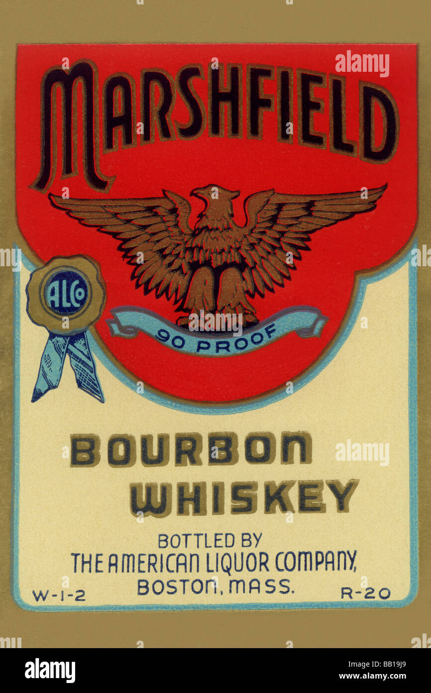 Marshfield Bourbon Whiskey Stock Photo