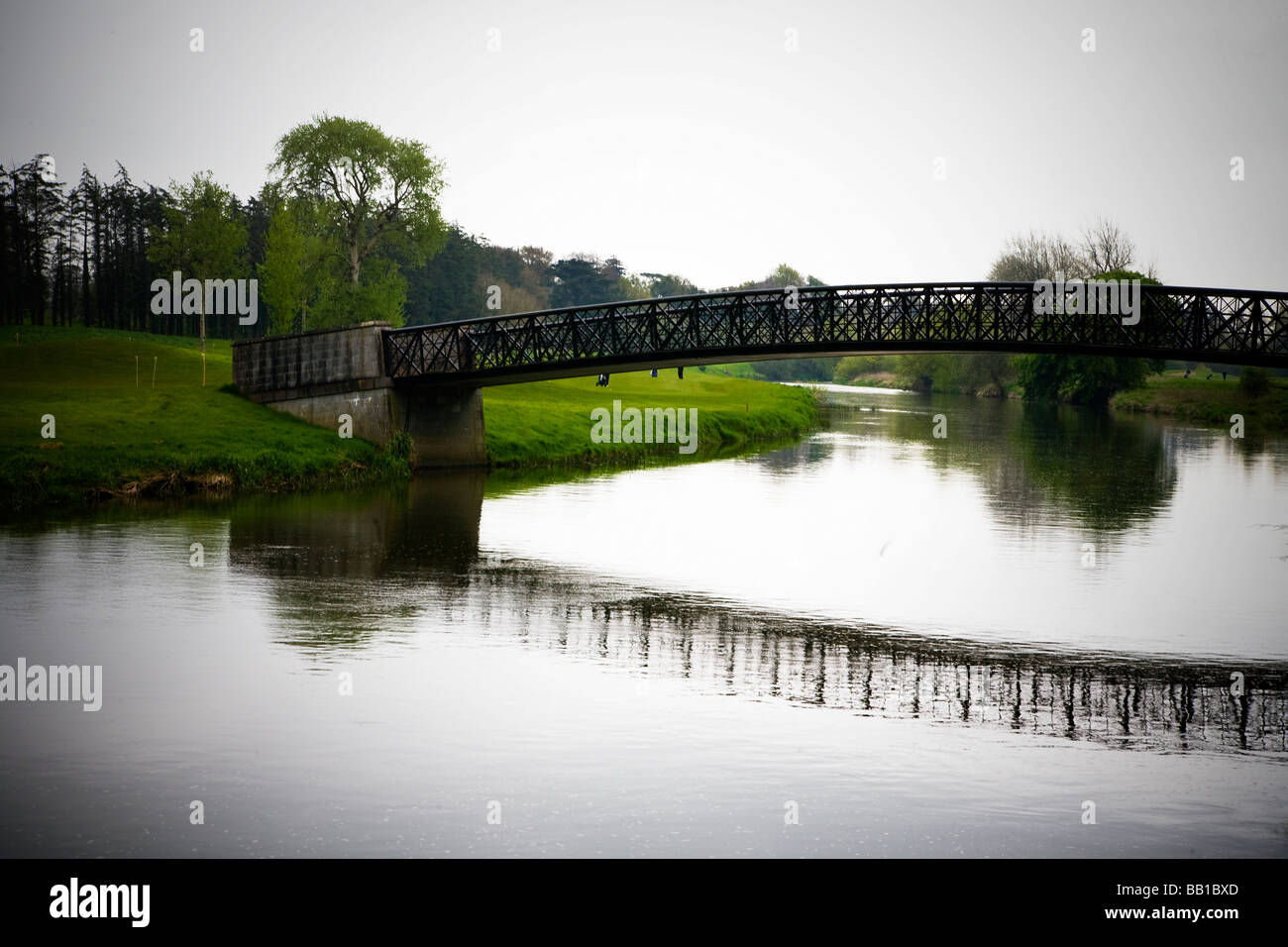 Bridge over the river Maigue in Adare in Limerick County in Western Ireland Stock Photo