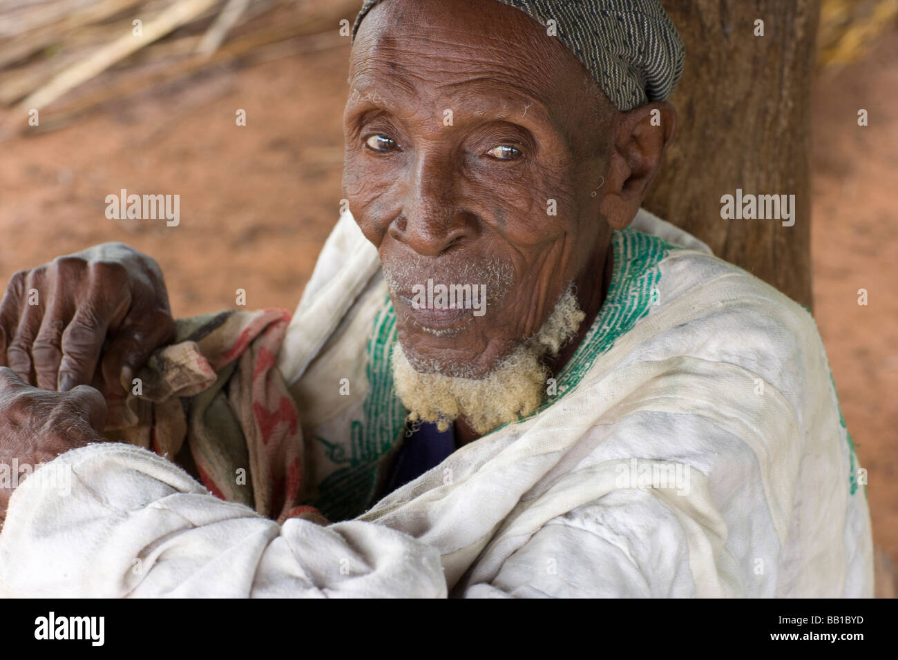 Elder chief Bowku Village Ghana Africa Stock Photo - Alamy