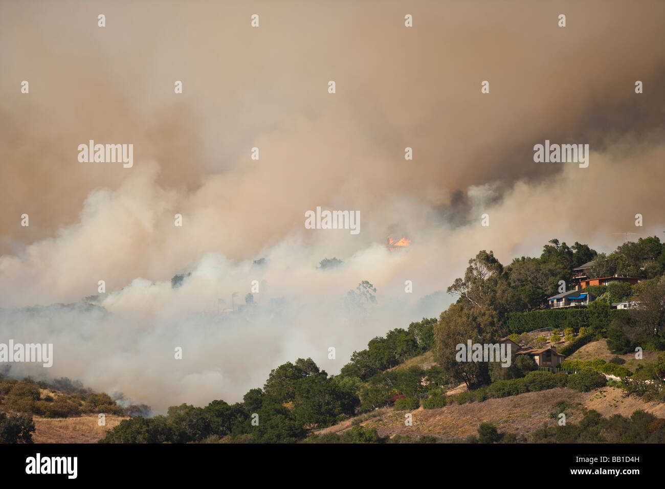 Jesusita Fire Santa Barbara California United States of America Stock Photo