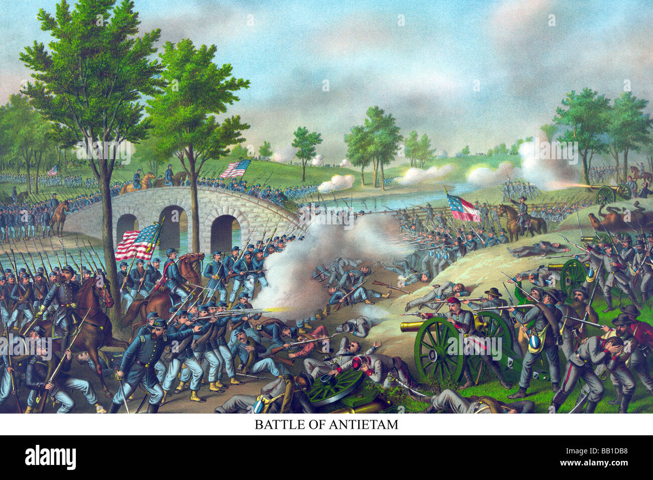 Battle of Sharpsburg - Antietam Creek Maryland Stock Photo