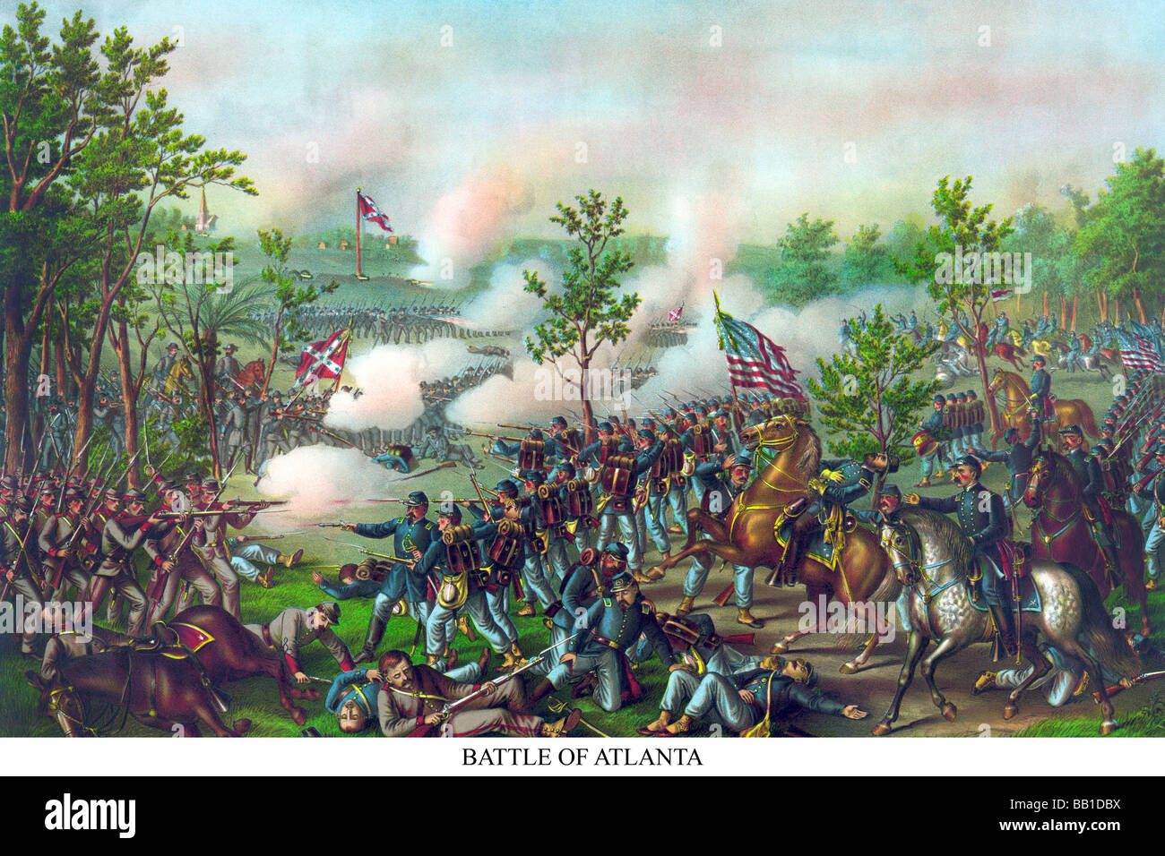 Battle of Atlanta Stock Photo