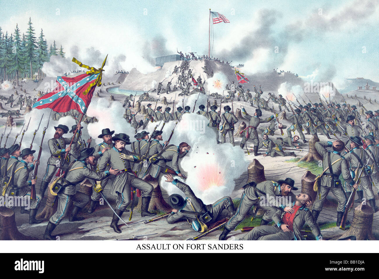 Battle Of Ft Sanders At Knoxville Tennessee Stock Photo Alamy