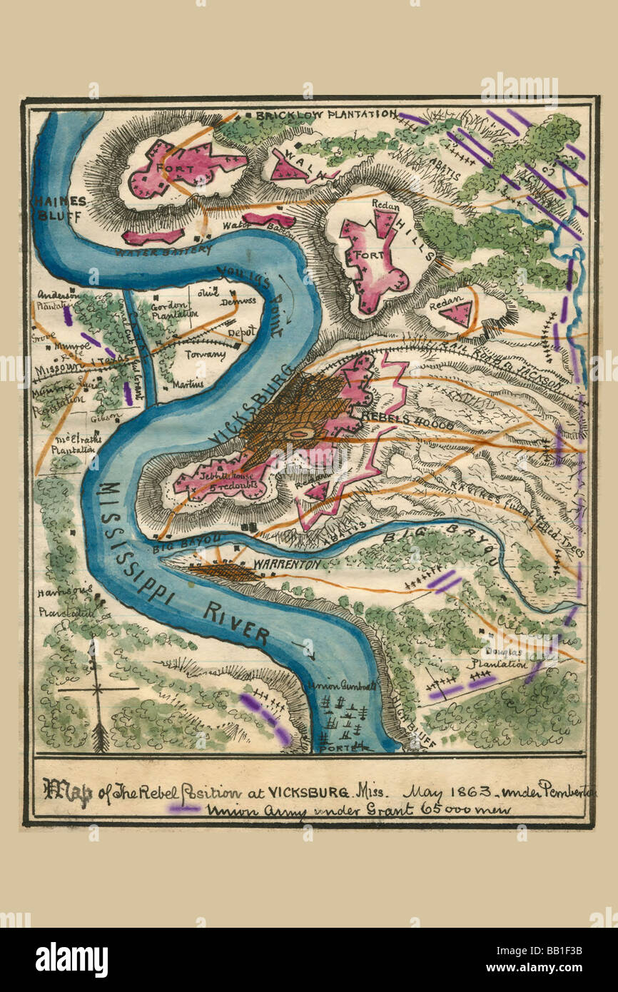 Siege of Vicksburg #2 Stock Photo - Alamy