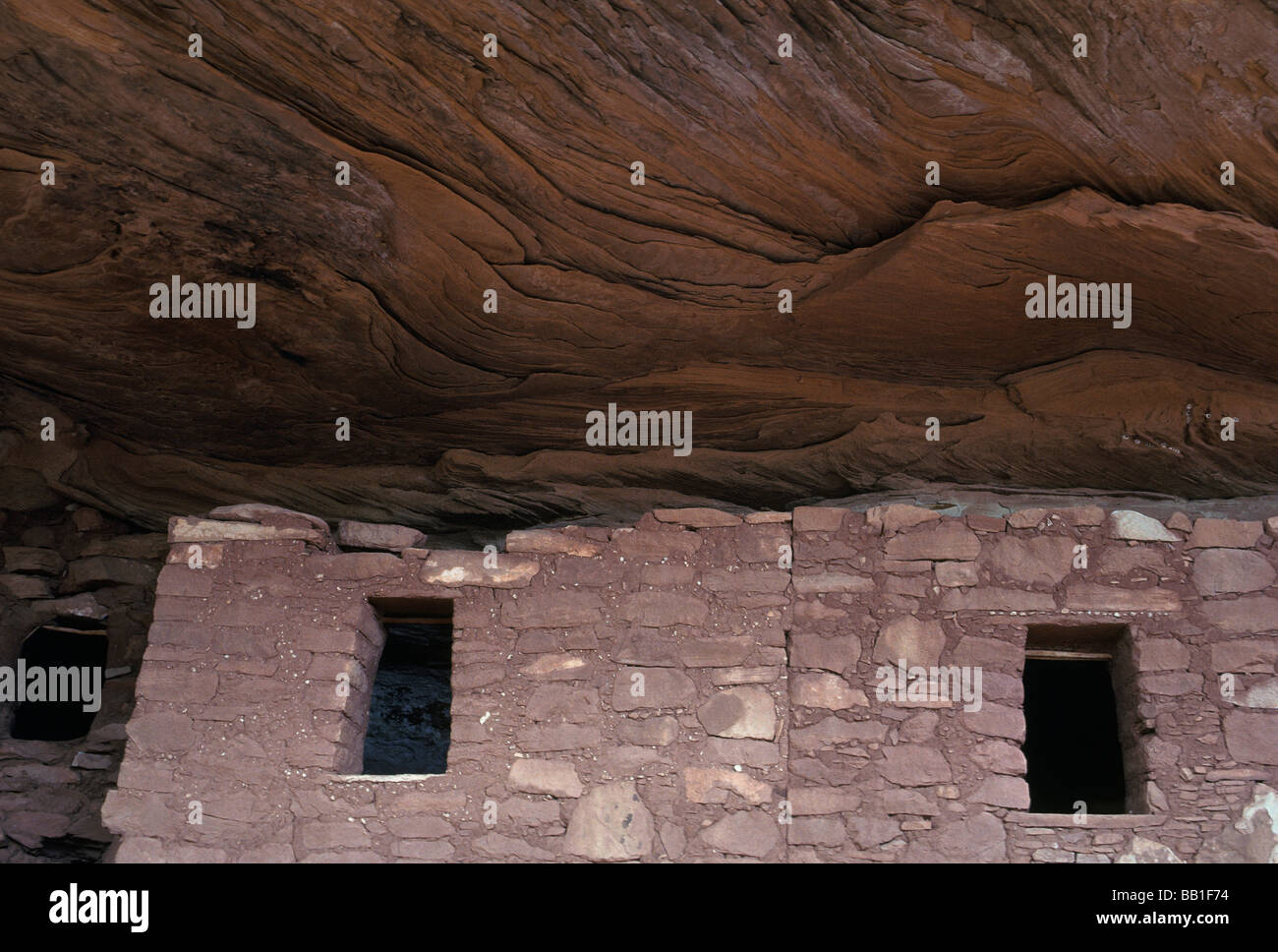 Prehistoric cliff dwelling built by the Ancestral Puebloans formerly ...