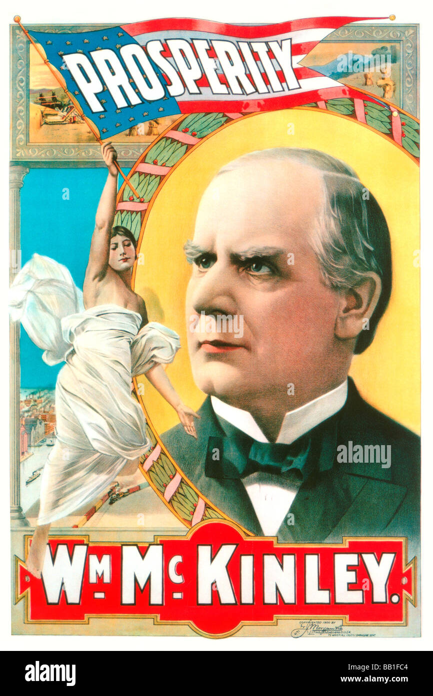 Wm. McKinley,Prosperity Stock Photo
