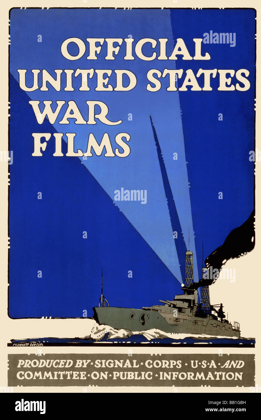 Official United States war films Stock Photo