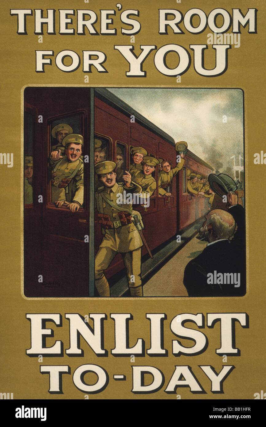 There's room for you enlist today and hop on the train Stock Photo Alamy
