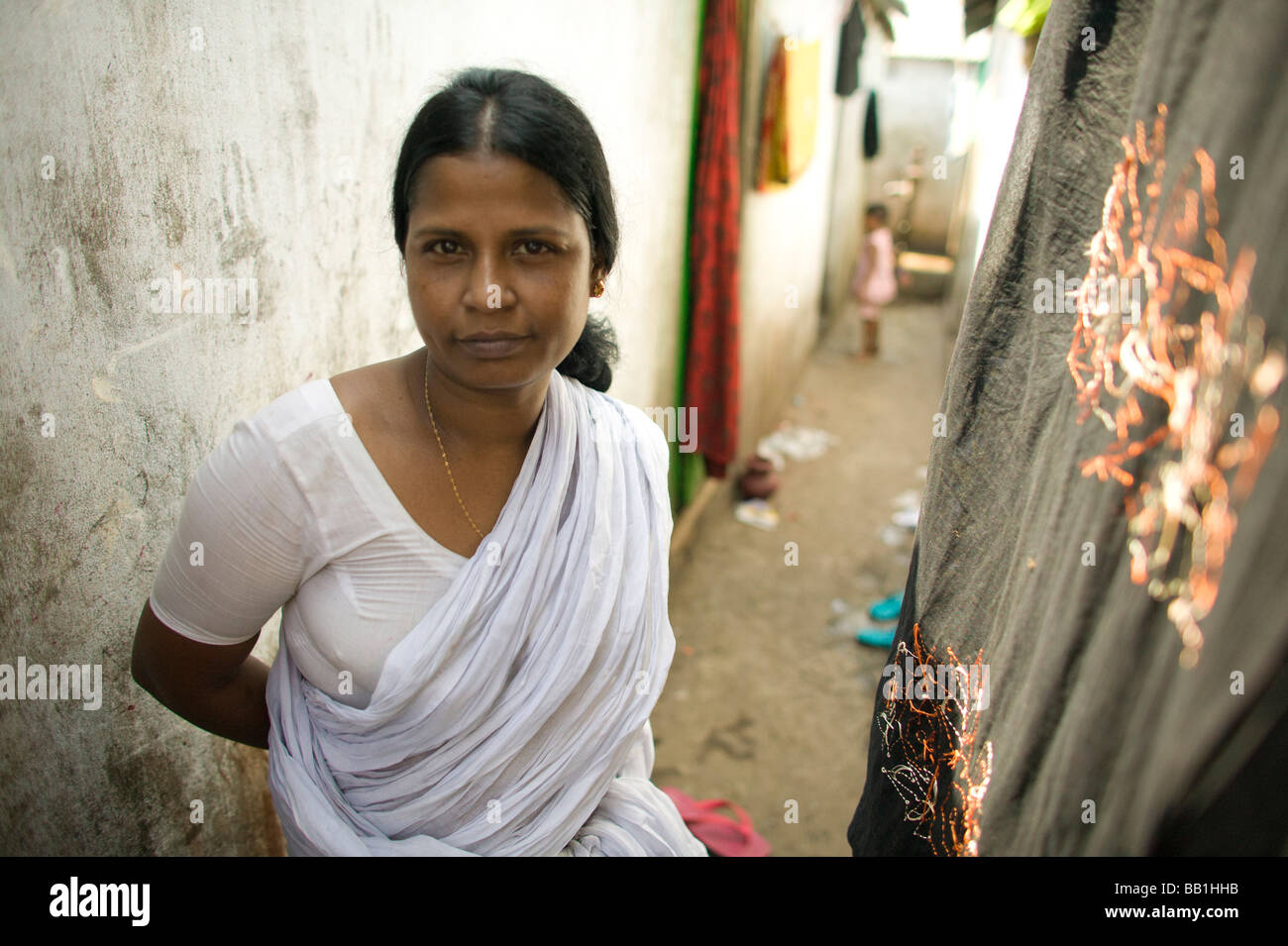 Leader for women's rights in brothel, Tangail, Bangladesh. Stock Photo