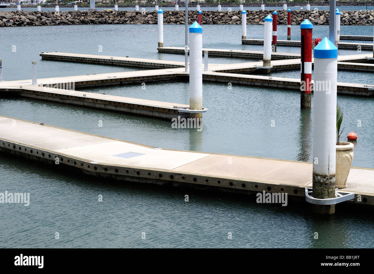 Empty Mooring area, Apia deep sea wharf, Samoa Stock Photo Alamy