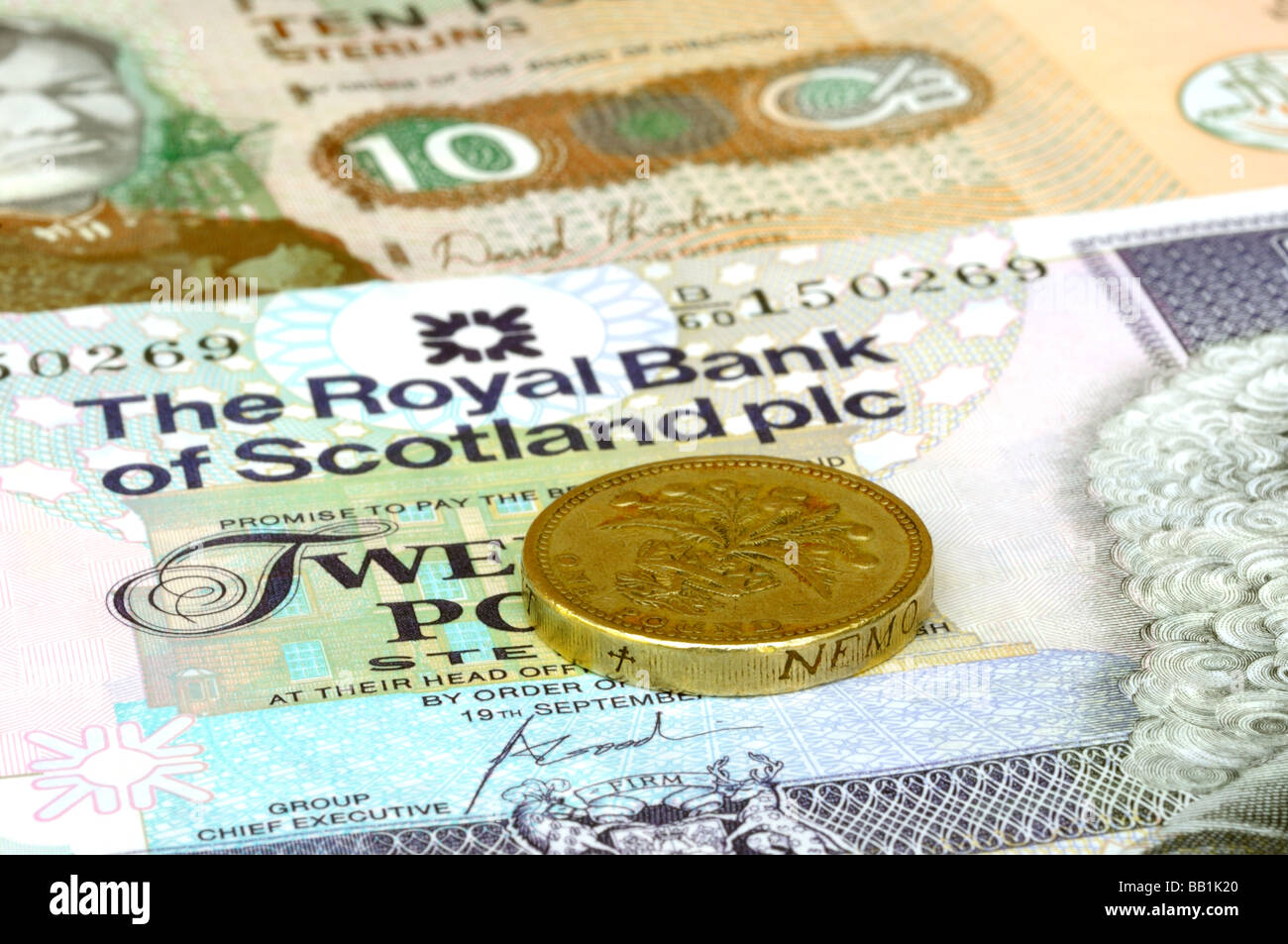 Scottish Currency Stock Photo