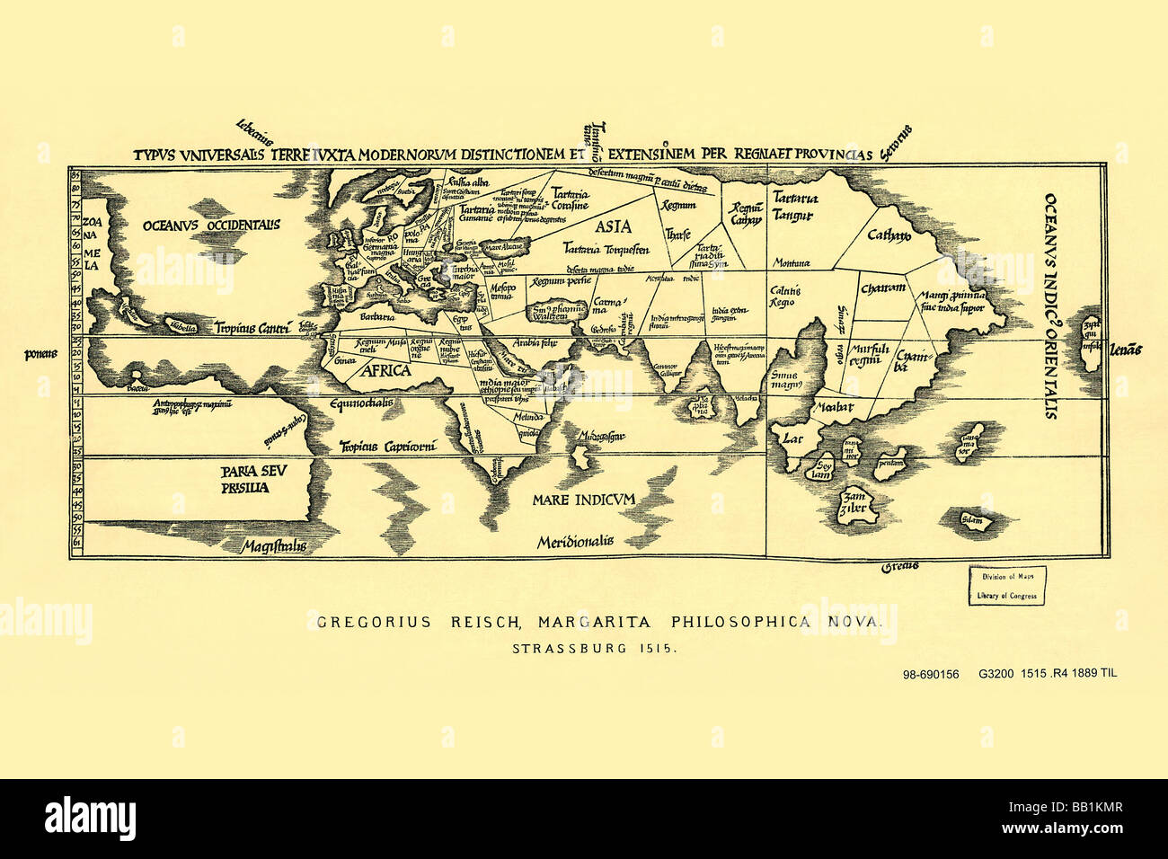 Early World Map Stock Photo Alamy
