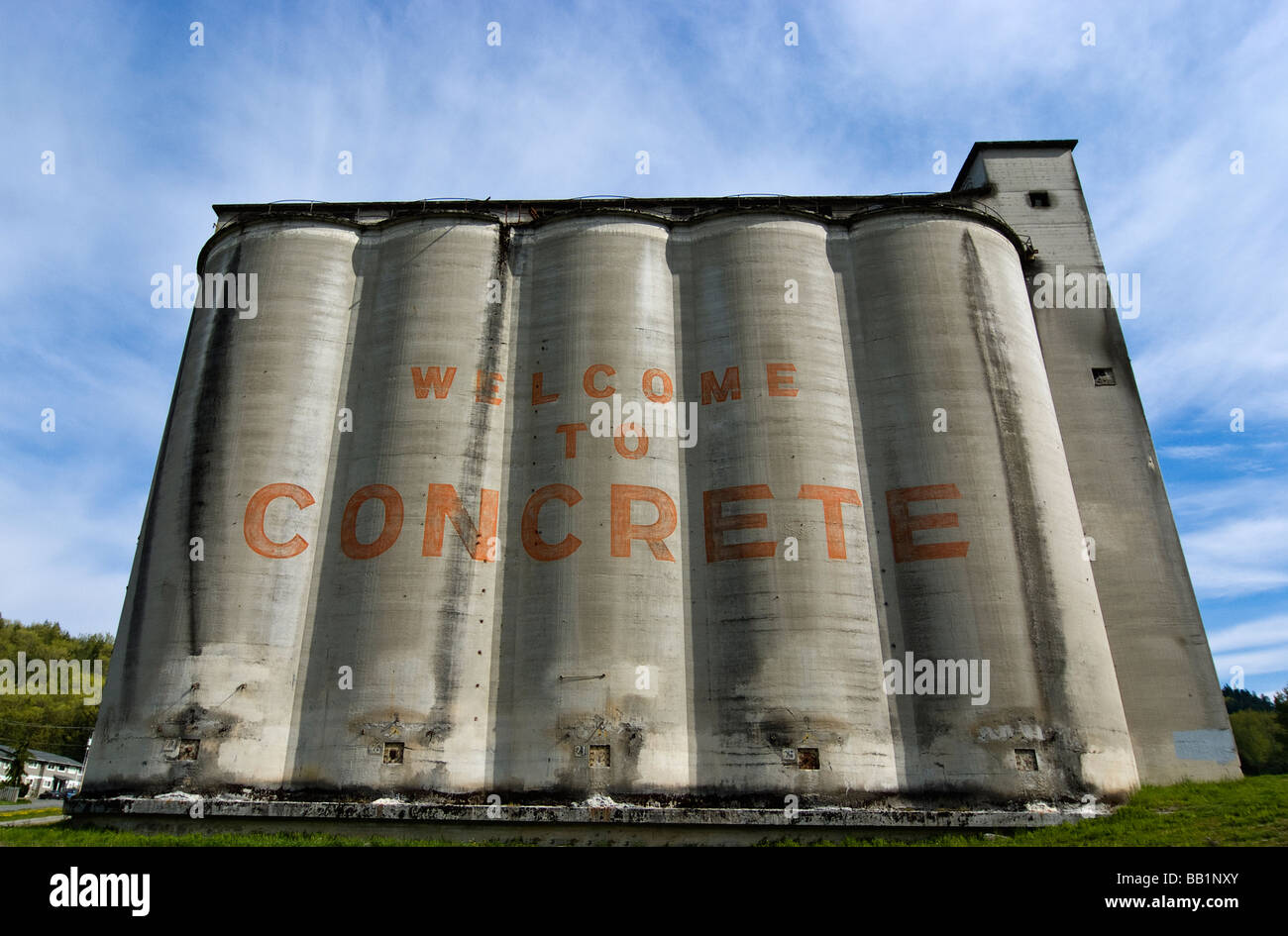 As you enter the town of Concrete, Washington, you first encounter