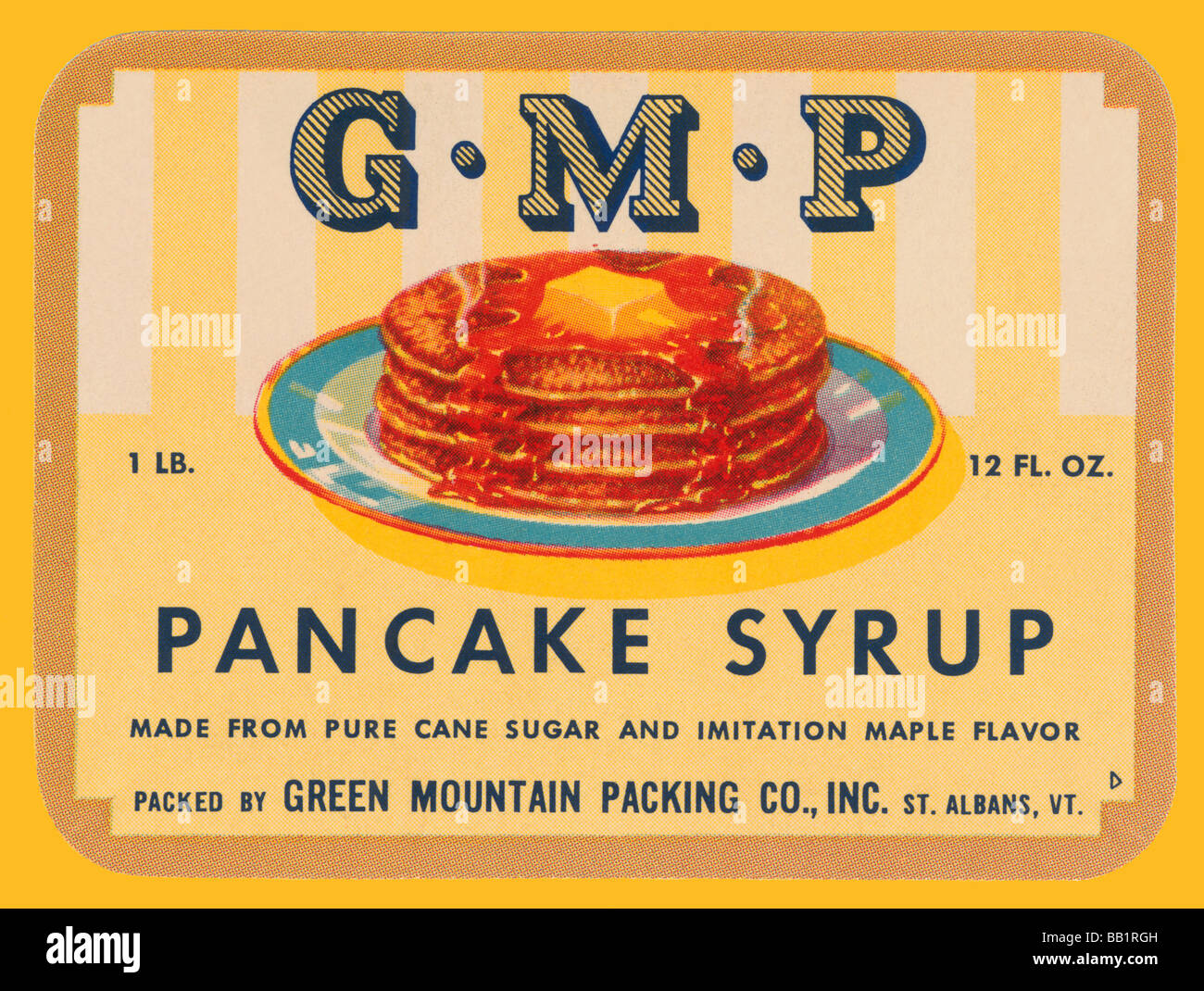 G.M.P. Pancake Syrup Stock Photo Alamy